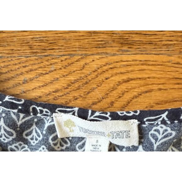 Tucker + Tate Girls' Black Print Dress Size 5 - Picture 3 of 4